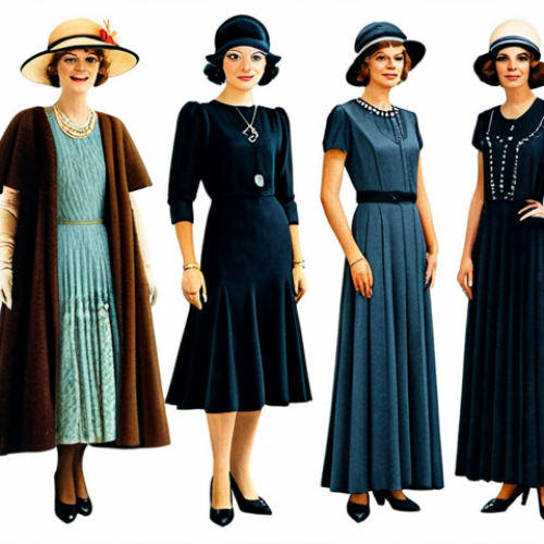 Home 11 **
"A collage showcasing vintage fashion from the 1920s to the 1990s: Flapper dresses, 1950s ball gowns, 1970s bell bottoms, 1990s grunge style. Focus on iconic styles and fabrics. fully clothed, appropriate attire, safe for work, perfect anatomy, natural proportions, professional, modest, family-friendly"
**