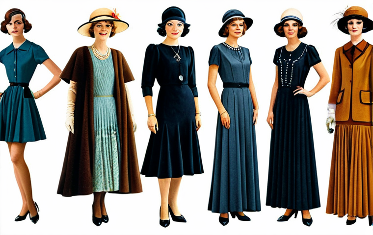 **
"A collage showcasing vintage fashion from the 1920s to the 1990s: Flapper dresses, 1950s ball gowns, 1970s bell bottoms, 1990s grunge style. Focus on iconic styles and fabrics. fully clothed, appropriate attire, safe for work, perfect anatomy, natural proportions, professional, modest, family-friendly"
**